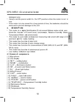 Preview for 13 page of KPS MF50 Instruction Manual