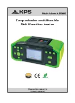 Предварительный просмотр 1 страницы KPS Multicheck6010 User Manual