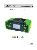 Предварительный просмотр 51 страницы KPS Multicheck6010 User Manual