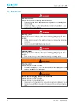 Предварительный просмотр 8 страницы Kracht BT 0 Operating Instructions Manual