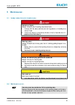 Предварительный просмотр 45 страницы Kracht BT 0 Operating Instructions Manual