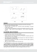 Предварительный просмотр 15 страницы KRAFT KF-CHT611CSW User Manual