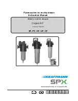 Kraftmann SPX KF Series Instruction Manual preview