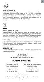 Предварительный просмотр 19 страницы KRAFTWERK 506.000.080 User Manual