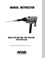 Krais P&P K50-1250 Manual Instruction preview