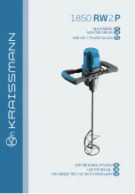 Kraissmann 1850 RW 2P User Manual preview