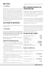 Preview for 3 page of Kraissmann 1850 RW 2P User Manual