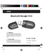 Kralin Bluetooth Dongle V2.0 Quick Manual предпросмотр