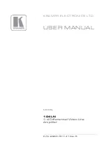 Preview for 1 page of Kramer 104LN User Manual