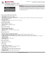 Preview for 1 page of Kramer 1608HD Specifications