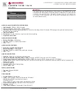 Kramer 1616D Specifications preview