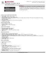 Kramer 1616HD Specifications предпросмотр