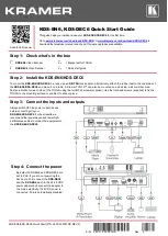 Kramer 60-000290 Quick Start Manual предпросмотр