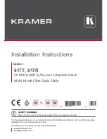Preview for 1 page of Kramer 617T Installation Instructions