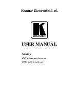 Kramer 670R User Manual preview