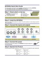 Предварительный просмотр 2 страницы Kramer 6810HDxl User Manual