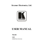 Preview for 1 page of Kramer 840H User Manual