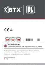 Предварительный просмотр 12 страницы Kramer BTX KRA-PT101H2 User Manual