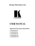 Предварительный просмотр 1 страницы Kramer C-FODM/FODM-33 User Manual