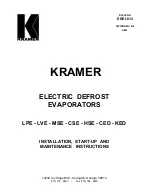 Предварительный просмотр 1 страницы Kramer CED Installation, Start-Up And Maintenance Instructions