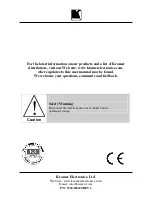 Предварительный просмотр 10 страницы Kramer DigiTOOLS 6505 User Manual