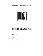 Kramer DigiTOOLS 7408 User Manual preview