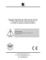 Предварительный просмотр 8 страницы Kramer DigiTOOLS VS-41USB User Manual