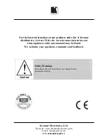 Предварительный просмотр 14 страницы Kramer F-010 User Manual