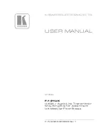 Preview for 1 page of Kramer F-121UK User Manual