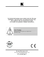 Preview for 10 page of Kramer FC-10Dxl User Manual