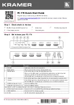 Kramer FC-174 Quick Start Manual preview