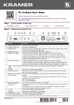 Kramer FC-18 Quick Start Manual предпросмотр