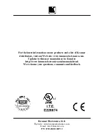 Предварительный просмотр 12 страницы Kramer FC-4000 User Manual