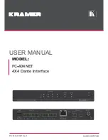 Kramer FC-404NET User Manual preview