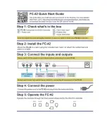 Предварительный просмотр 2 страницы Kramer FC-42 User Manual