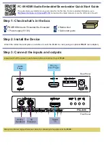 Kramer FC-69 Quick Start Manual предпросмотр