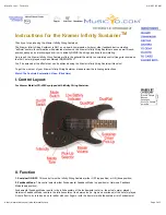 Kramer Infinity Sustainer FR-429S Instructions preview