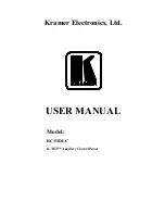 Preview for 1 page of Kramer K-NET RC-53DLC User Manual