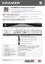 Kramer KC-BRAINware-50 Quick Start Manual preview