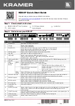 Preview for 1 page of Kramer KDS-8F Quick Start Manual