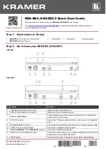 Предварительный просмотр 1 страницы Kramer KDS-DEC5 Quick Start Manual