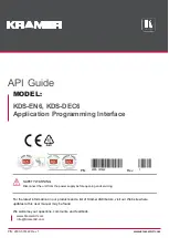 Kramer KDS-DEC6 Api Manual предпросмотр