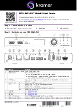 Preview for 1 page of Kramer KDS-SW3-EN7 Quick Start Manual