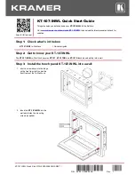 Kramer KT-107-INWL Quick Start Manual preview