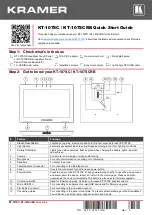 Preview for 1 page of Kramer KT-107SC Quick Start Manual