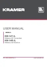 Preview for 1 page of Kramer KW-14R-IL User Manual