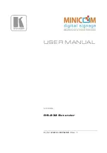 Предварительный просмотр 1 страницы Kramer MINICOM EXT-RS232 User Manual