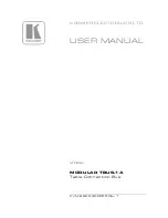 Preview for 1 page of Kramer MODULAR TBUS-1A User Manual