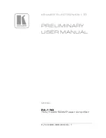 Kramer PA-150 User Manual preview