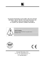 Предварительный просмотр 8 страницы Kramer PS-1DVI User Manual